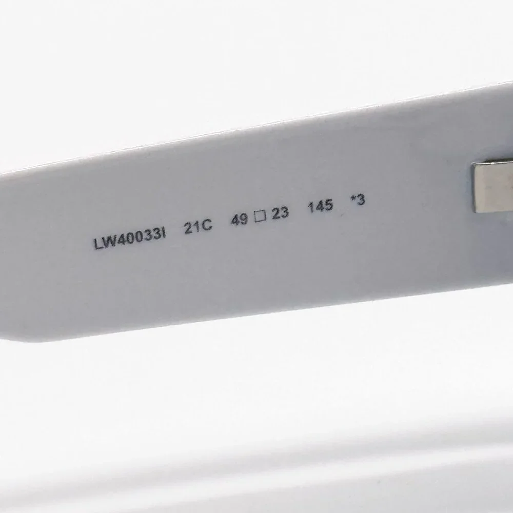 NEW LOEWE SUNGLASSES LW40033I 21C WHITE UNISEX EYEWEAR